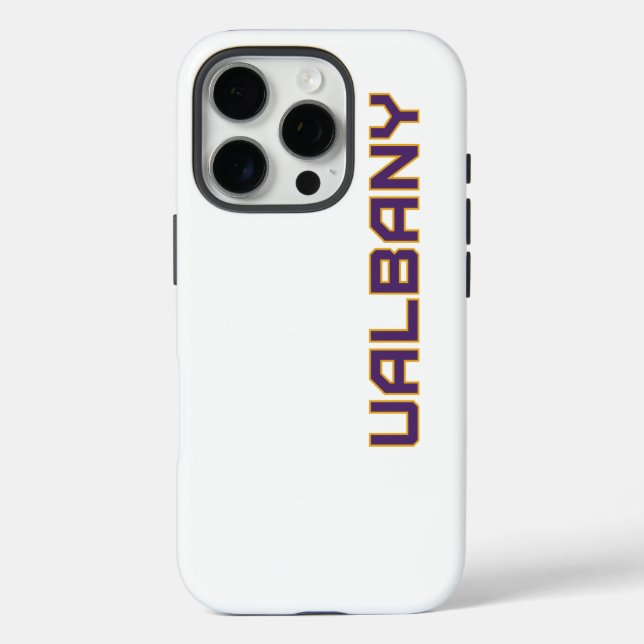Funda iPhone 16 Pro Universidad de Albany Wordmark (Reverso )