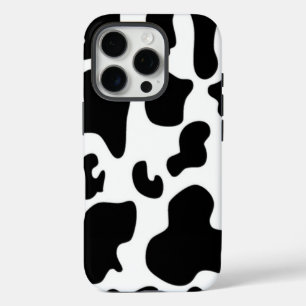 Funda iPhone 16 Pro Vaca negra y blanca
