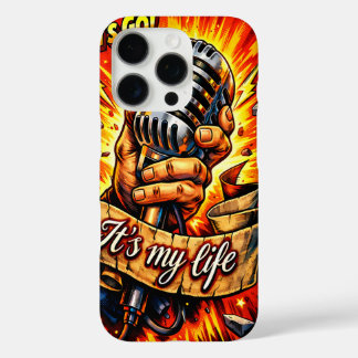 Funda iPhone 16 Pro ¡Vamos! Arte de Cómic Inspirado en Rock y Música