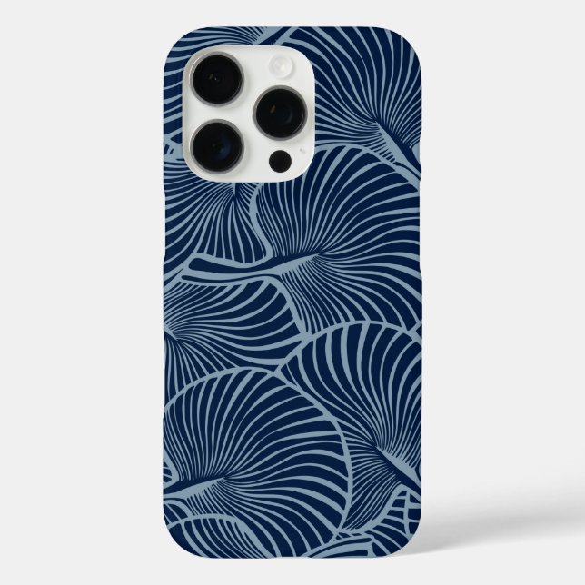 Funda iPhone 16 Pro Ventilador de cebra Palm Hawái (Reverso )