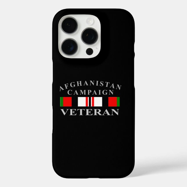 Funda iPhone 16 Pro Veterano de la Campaña de Afganistán (Reverso )