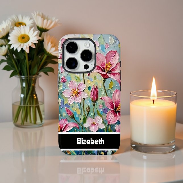 Funda iPhone 16 Pro Vibrante Pintado Floral Garden Smartphone (Subido por el creador)