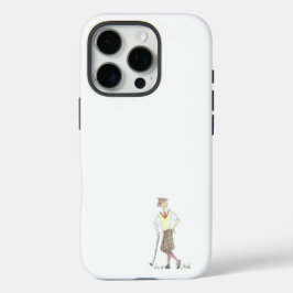 Funda iPhone 16 Pro Vintage Golfer iPhone 16 Pro Case