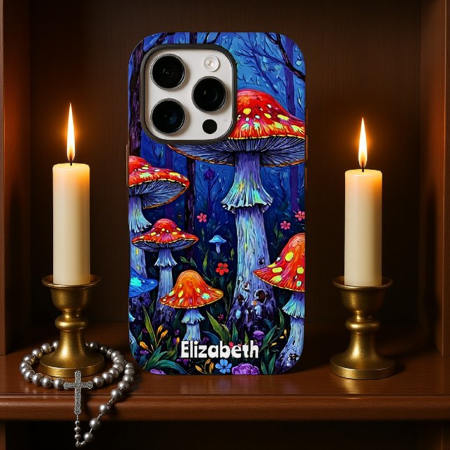 Funda iPhone 16 Pro Vivid Mushroom Woodland (Subido por el creador)