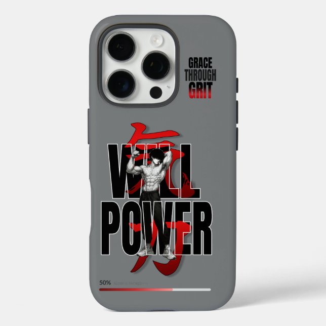 Funda iPhone 16 Pro VYTROS "WILLPOWER" Aptitud estética (Reverso )