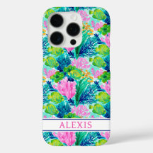 Watercolor Coral Reef Monogrammed 