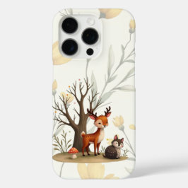 Funda iPhone 16 Pro Whimsical Deer & Hedgehog iPhone/iPad Case