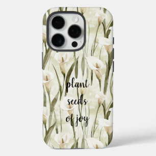 Funda iPhone 16 Pro White Calla Lily Floral Joy