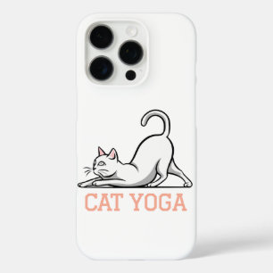 Funda iPhone 16 Pro yoga de gato