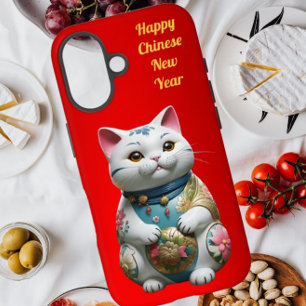 Funda iPhone 16 Prosperación Fortune Cat Año Nuevo chino