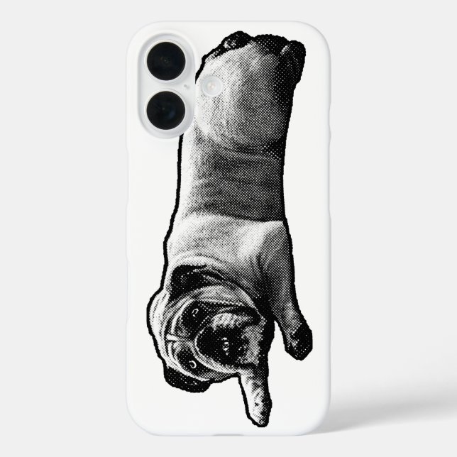 Funda iPhone 16 Protección de puntos de bulldog (Reverso )