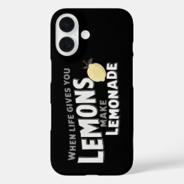 Funda iPhone 16 Protective Phone Case Motivational Lemons Resilien