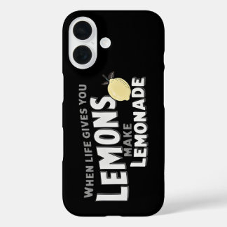 Funda iPhone 16 Protective Phone Case Motivational Lemons Resilien