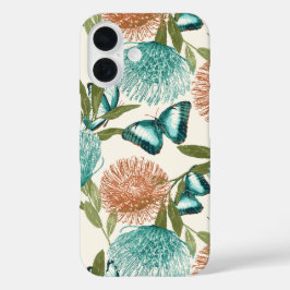Funda iPhone 16 Protector de estuche para teléfono con mariposa