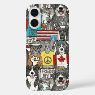 Funda iPhone 16 protesta mascota