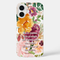 Proverbios florales 31:25 Ella está vestida de rús