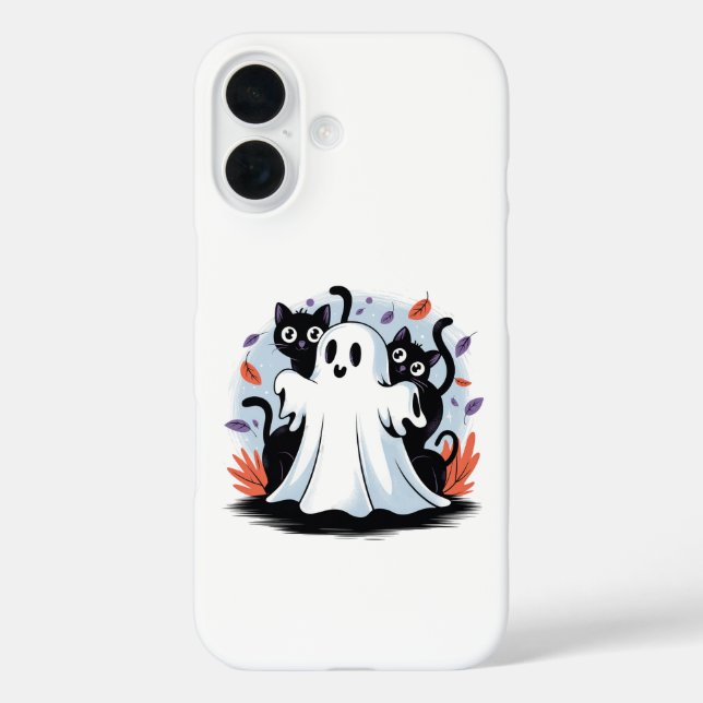 Funda iPhone 16 Provocación nocturna de Halloween (Reverso )