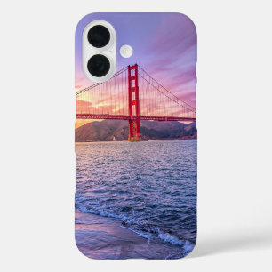 Funda iPhone 16 Puente Golden Gate, punto de referencia famoso,