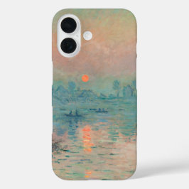 Funda iPhone 16 Puesta de sol de Monet en el Sena Impresionismo de