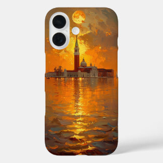 Funda iPhone 16 Puesta de sol en Venecia