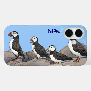 Funda iPhone 16 Puffins atlánticos