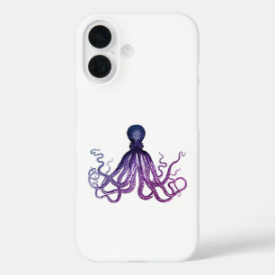 Funda iPhone 16 Pulpo de Vida Marina Vintage