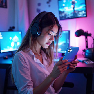 Funda iPhone 16 Pulso de prisma - Vibe gradiente de onda de vapor