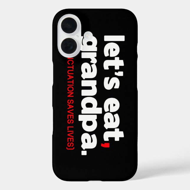 Funda iPhone 16 Punctuation saves lives (Reverso )