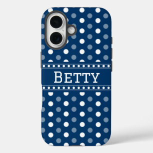 Funda iPhone 16 Punto Azul Real