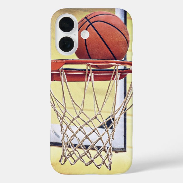 Funda iPhone 16 Puntuación del baloncesto (Reverso )