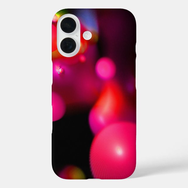 Funda iPhone 16 QUANTUM BURBUJA morado rosa (Reverso )