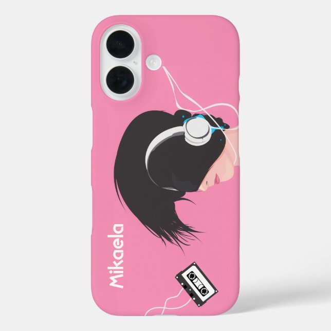 Funda iPhone 16 Que la música tome el control (Reverso )