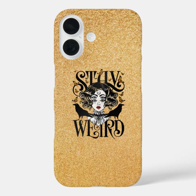Funda iPhone 16 Quédate Extraño (Reverso )