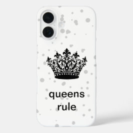 Funda iPhone 16 Queens Rule Crown 