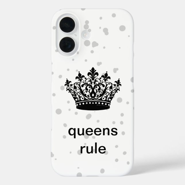 Funda iPhone 16 Queens Rule Crown  (Reverso )