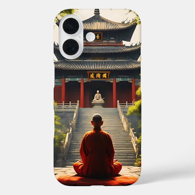 Funda iPhone 16 Quietud del Templo (Reverso )