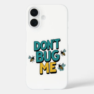 Funda iPhone 16 Quirky Bee Pun - No me engañes con arte