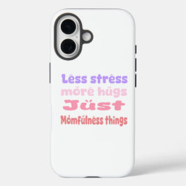 Funda iPhone 16 Quirky Hug Momfulness white