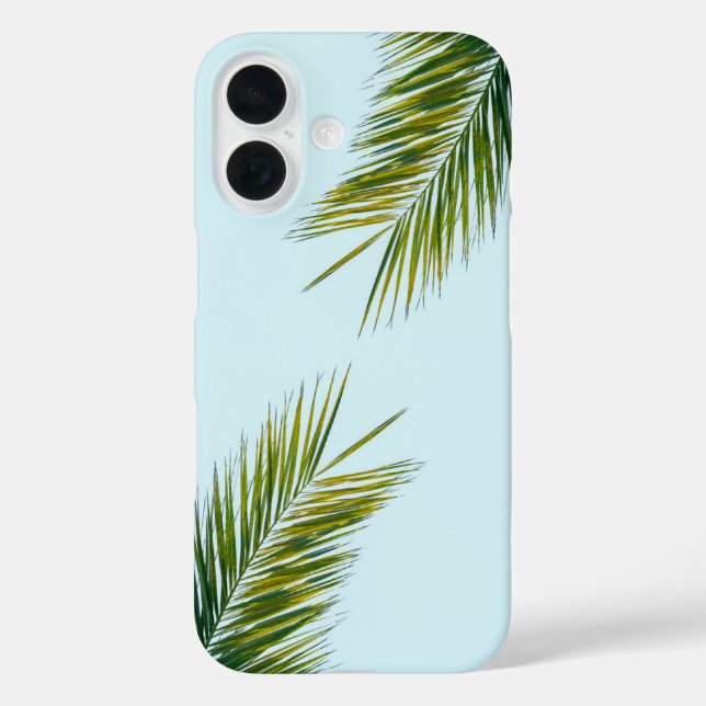 Funda iPhone 16 Rama de árbol de palma (Reverso )