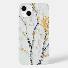 Funda iPhone 16 Ramas de árboles de otoño con hojas amarillas de o
