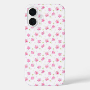 Funda iPhone 16 Ramilletes rosados