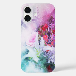 Funda iPhone 16 ramo de flores de bonito
