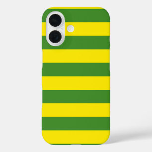 Funda iPhone 16 Rayas amarillas y verdes