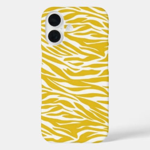 Funda iPhone 16 Rayas amarillo cebra