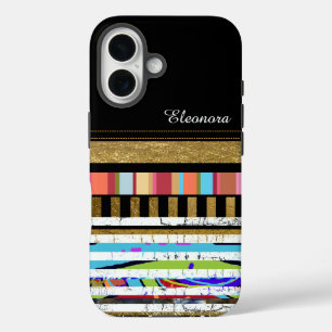 Funda iPhone 16 Rayas de color de Guay con su Personalizado de nom