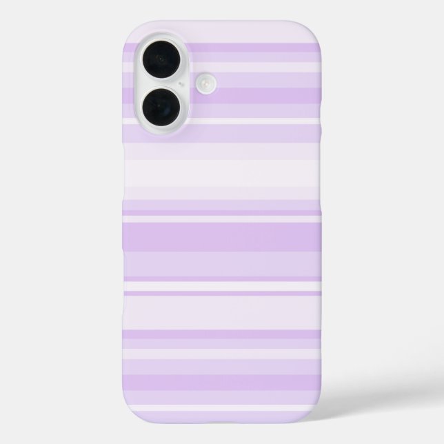 Funda iPhone 16 Rayas de lilac (Reverso )