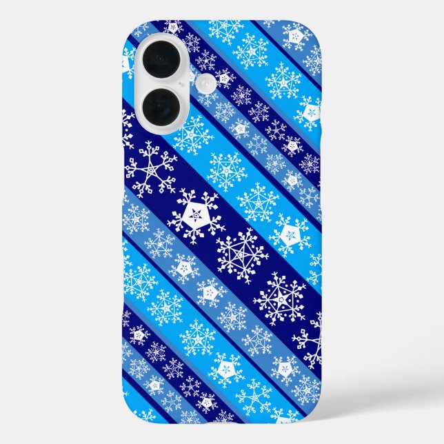 Funda iPhone 16 Rayas de nieve Sherpa Blanket (Reverso )
