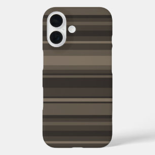 Funda iPhone 16 Rayas de taupe