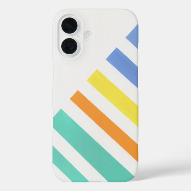 Funda iPhone 16 Rayas de verano (Reverso )