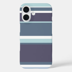 Funda iPhone 16 Rayas gris azulado